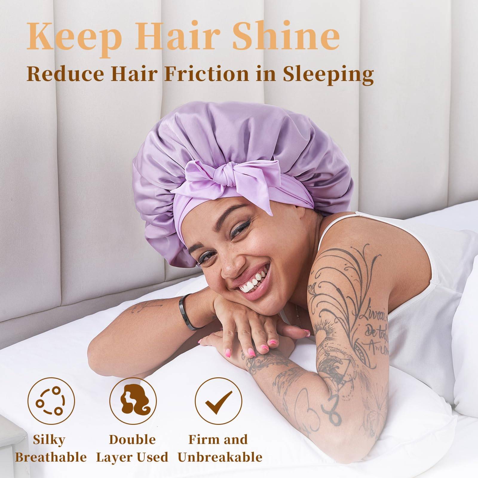 Zenea Silk hair Bonnet-Hair protection Cap
